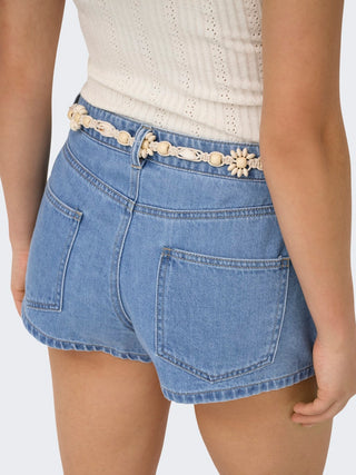 Bestseller / Damen-Short / ONLMINDY SHELL BELT DNM SHORTS GUA