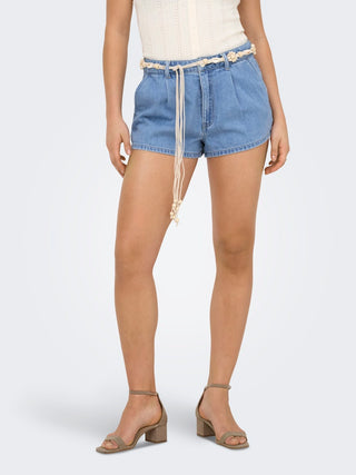 Bestseller / Damen-Short / ONLMINDY SHELL BELT DNM SHORTS GUA