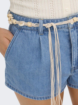 Bestseller / Damen-Short / ONLMINDY SHELL BELT DNM SHORTS GUA