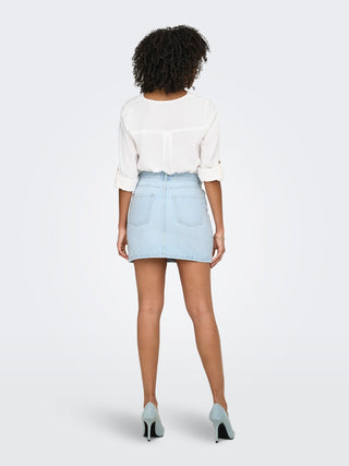 Only / Damen-Rock / ONLSTELLA SHORT SKIRT DNM AZG NOOS