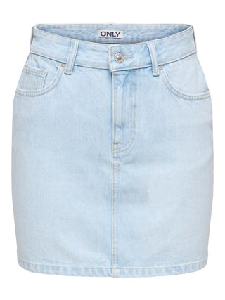 Only / Damen-Rock / ONLSTELLA SHORT SKIRT DNM AZG NOOS
