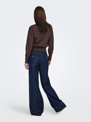 Bestseller / Damen-Strick / ONLMIO LS O-NECK BUTTON CARDIGA KNT