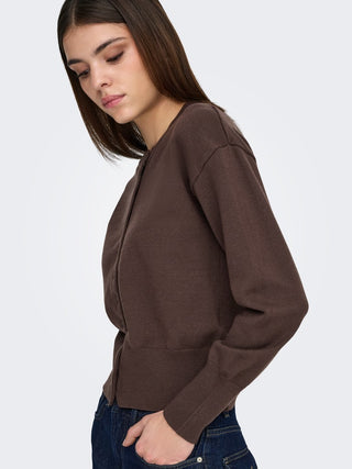 Bestseller / Damen-Strick / ONLMIO LS O-NECK BUTTON CARDIGA KNT