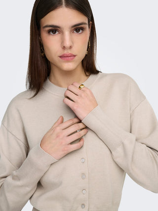 Bestseller / Damen-Strick / ONLMIO LS O-NECK BUTTON CARDIGA KNT