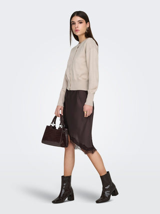 Bestseller / Damen-Strick / ONLMIO LS O-NECK BUTTON CARDIGA KNT