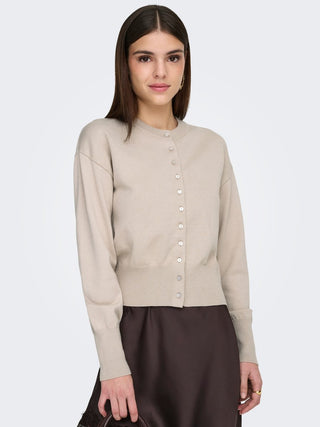 Bestseller / Damen-Strick / ONLMIO LS O-NECK BUTTON CARDIGA KNT