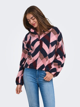 Bestseller / Damen-Sweat / ONLNEW DALLAS L/S HIGHNECK ZIP SWT