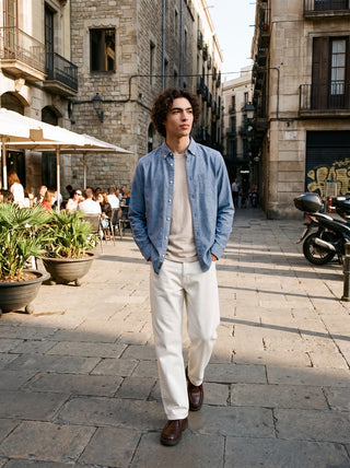 Bestseller / Herren-Hemd / JPRBLUHARVEY TWILL SOLID L/S SHIRT