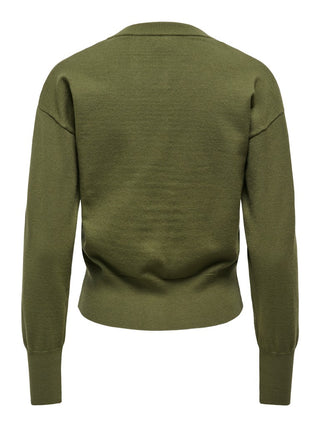 Bestseller / Damen-Strick / ONLMIO LS O-NECK BUTTON CARDIGA KNT