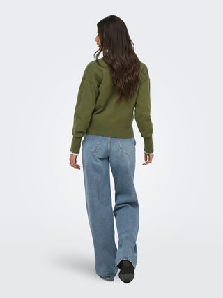 Bestseller / Damen-Strick / ONLMIO LS O-NECK BUTTON CARDIGA KNT