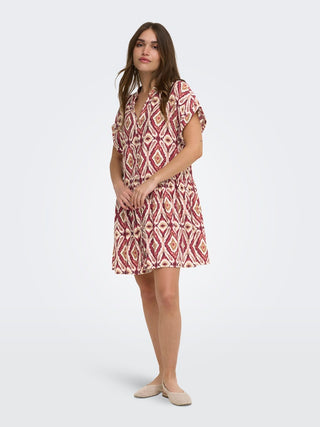 Bestseller / Damen-Kleid / ONLELODY MIKASI S/S SHORT DRESS WVN