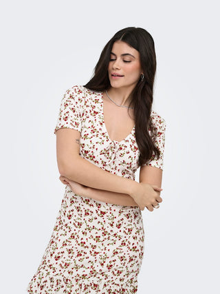 Bestseller / Damen-Kleid / ONLMOLLY S/S V-NECK DRESS JRS NOOS
