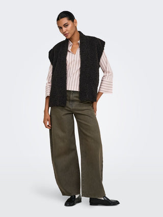 Only / Damen-Jacke / ONLNAYA TEDDY WAISTCOAT CS OTW