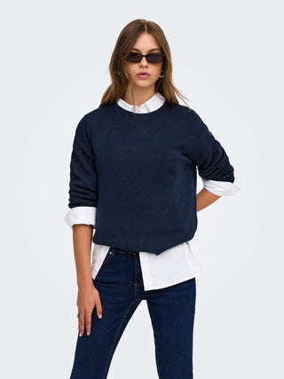 Bestseller / Damen-Strick / ONLOLIVIA LS O-NECK CC KNT