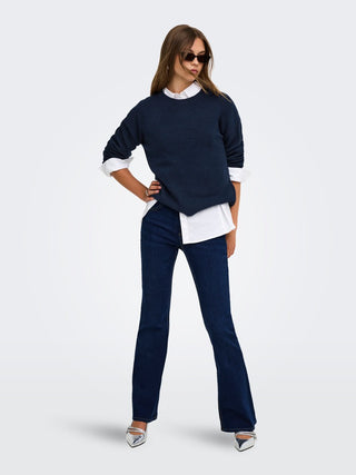 Bestseller / Damen-Strick / ONLOLIVIA LS O-NECK CC KNT