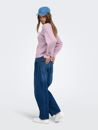 Bestseller / Damen-Strick / ONLOLIVIA LS O-NECK CC KNT