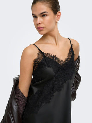 Bestseller / Damen-Kleid / ONLINDONA STRAP SATIN LACE DRESS WV