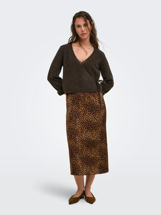Bestseller / Damen-Strick / ONLLIVA LS V-NECK WRAP KNT