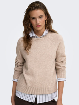 Bestseller / Damen-Strick / ONLPRINCESS LS O-NECK RAGLAN KNT NO