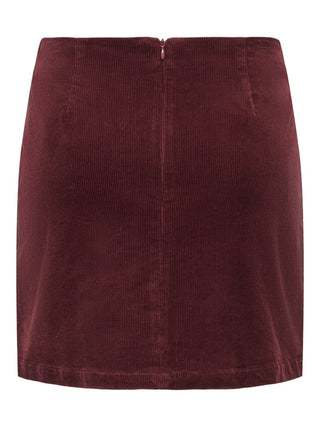 Bestseller / Damen-Rock / ONLFLORA HW CORD SHORT SLIT SKIRT P