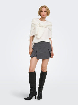 Bestseller / Damen-Rock / ONLELLY-NOON HW PLEAT CHECK SKORT T