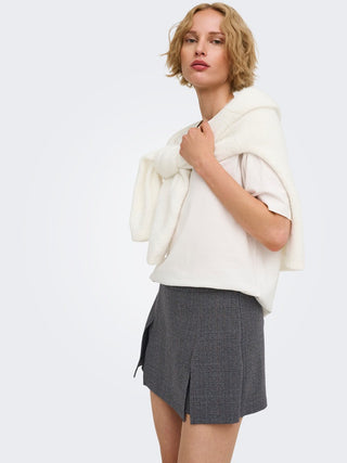 Bestseller / Damen-Rock / ONLELLY-NOON HW PLEAT CHECK SKORT T