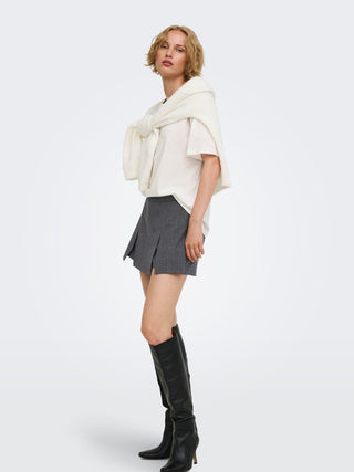 Bestseller / Damen-Rock / ONLELLY-NOON HW PLEAT CHECK SKORT T