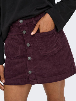 Only / Damen-Rock / ONLAMAZING GLOBAL HW CORD SKIRT PNT