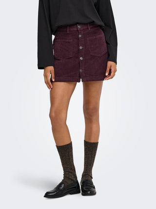 Only / Damen-Rock / ONLAMAZING GLOBAL HW CORD SKIRT PNT