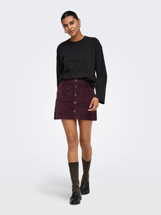 Only / Damen-Rock / ONLAMAZING GLOBAL HW CORD SKIRT PNT