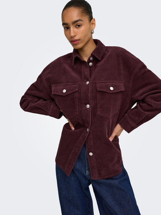 Bestseller / Damen-Bluse / ONLTIGGY L/S CORD SHACKET PNT NOOS