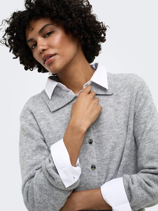 Bestseller / Damen-Strick / ONLALIVIA LS POLO CARDIGAN KNT