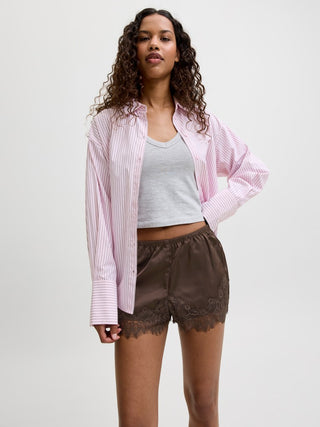 Bestseller / Damen-Short / JXVIMA SATIN LACE SHORTS WVN LN