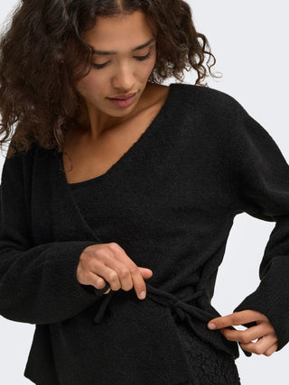 Bestseller / Damen-Strick / ONLLIVA LS V-NECK WRAP KNT