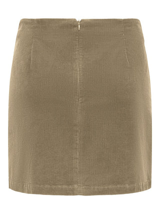Bestseller / Damen-Rock / ONLFLORA HW CORD SHORT SLIT SKIRT P