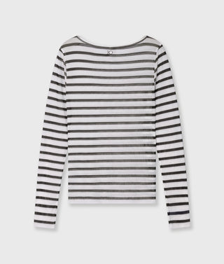 10 Days / Damen-Shirt / mesh tee stripes