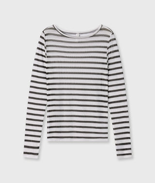10 Days / Damen-Shirt / mesh tee stripes