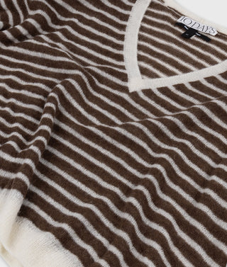 10 Days / Damen-Strick / thin v-neck knit sweater