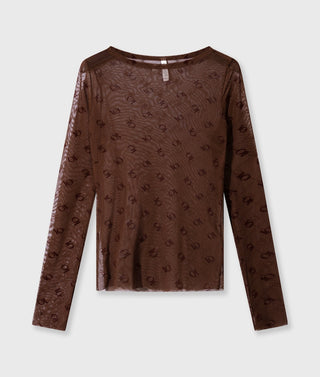10 Days / Damen-Shirt / mesh long sleeve monogram