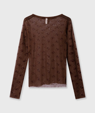10 Days / Damen-Shirt / mesh long sleeve monogram