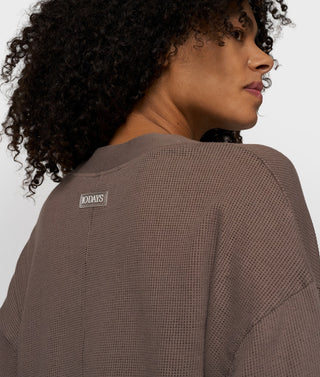 10 Days / Damen-Strick / v-neck cardigan mesh