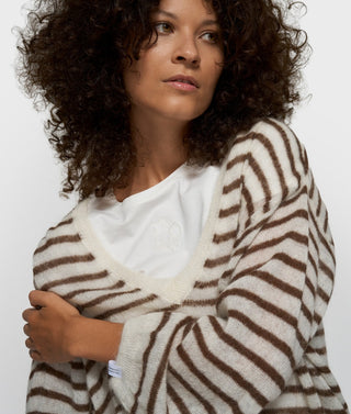 10 Days / Damen-Strick / thin v-neck knit sweater