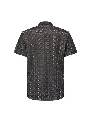 NO EXCESS / Herren-Hemd / Shirt Short Sleeve Allover Printed