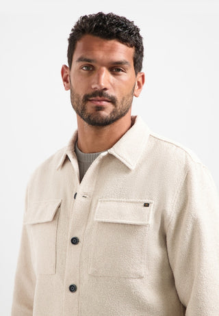 NO EXCESS / Herren-Shirt / Overshirt Full Button Stretch
