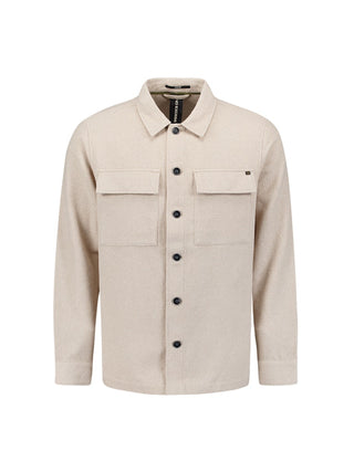 NO EXCESS / Herren-Shirt / Overshirt Full Button Stretch
