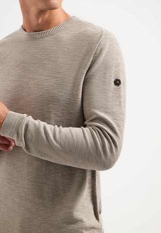 NO EXCESS / Herren-Sweat / Pullover Crewneck Garment Dyed + St