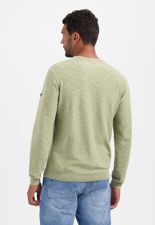 NO EXCESS / Herren-Sweat / Pullover Crewneck Garment Dyed + St