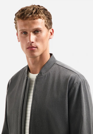 NO EXCESS / Herren-Jacke / Jacket Shirt Bomber Melange Hybrid