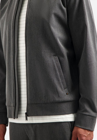 NO EXCESS / Herren-Jacke / Jacket Shirt Bomber Melange Hybrid