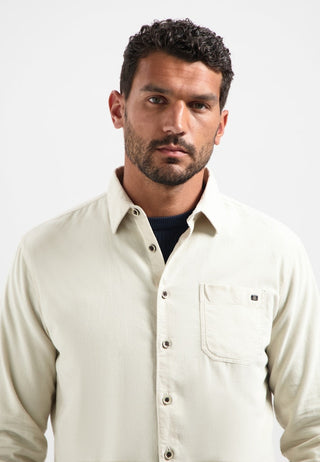 NO EXCESS / Herren-Shirt / Shirt Solid Fine Herringbone